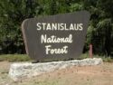 Stanislaus National Forest Sign