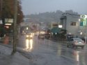 Rain in downtown Sonora