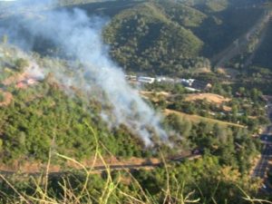 Firefighters Monitoring Old Priest Grade