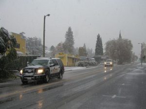 Storm Causes Morning Traffic Hazards