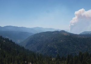 Smoke Visible From Yosemite Area Fire