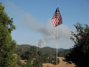 Fire Near Mountain Ranch