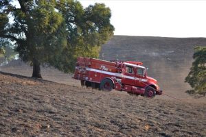 Vehicle Sparks Blaze