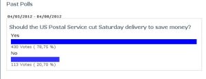 Postal Service Ending Saturday Mail