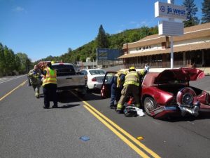 Five Injured In Crash