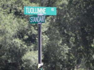 Tuolumne Road Sign