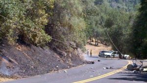 Accident Sparks Fire