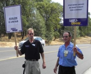 Healthcare Workers Picket Avalon