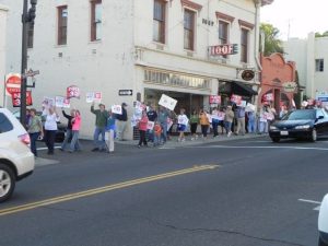 Prop 30 Supporters March