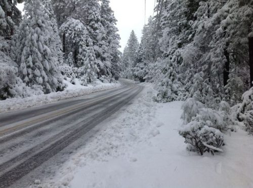 Snow on Middle Camp Road