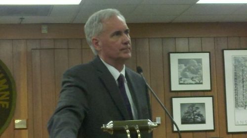 Congressman Tom McClintock at Sonora town hall meeting