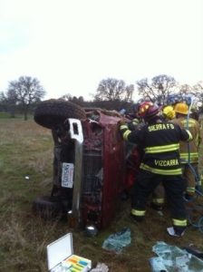 Truck Rolls Several Times