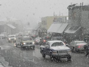 Snow Flying In Mother Lode