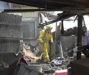 Cameron Way Junk Pile Fire