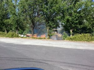 Fire In Sonora At Fairgrounds
