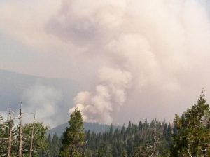Smoky Conditions: Power Fire 300 Acres