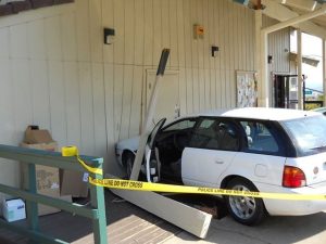 Car VS. Building Wreck