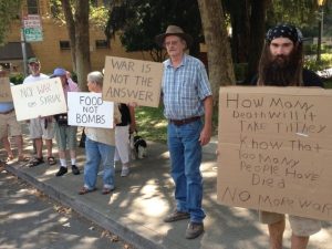 War Protest At Courthouse Park This Saturday