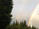 Double Rainbow Over Downtown Sonora 9/21/13