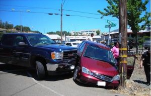 Slight Injuries Suffered In Noon Time Accident
