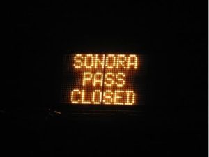 Sonora Pass Closed
