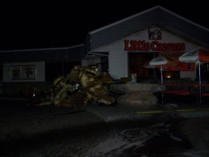 Fire Heavily Damages Little Caesars Pizza