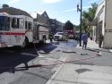 Fire Engines at Sonora School of Sewing basement fire