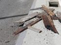 Burnt wood from Basement of Sonora School of Sewing