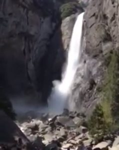 Waterfalls Roaring In Yosemite