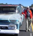 Ron Stearn poses with his familiar truck
