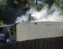 Single Wide Mobile Home Fire Damage Photo by Sabrina Ambler