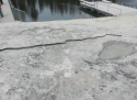 Crack In Rock Next To Twain Harte Dam