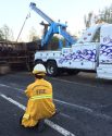 Big Rig rollover Highway 132