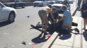 Stewart Street motorcycle vs car