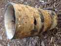 A past leak in the same pipe that is now leaking in Arnold