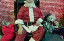 Toulumne County's Community Christmas Eve Day Dinner Santa Don Sullivant