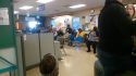 People wait for a computer problems to be fixed at the San Andreas DMV office
