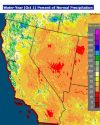 NWS, Percent of Normal Precipitation, as of Feb. 10, 2015