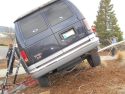 Van crash on Greenley Road