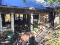 Front of burned Union Hill Inn Hall