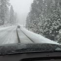Snowing on Highway 88 (archive photo)