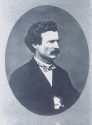 Mark Twain, 1865 portrait, a rare image