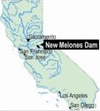 New Melones Location Map, Dept. of Reclamation