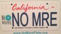 California's No Mre Plate