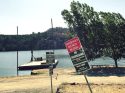 Lake Tulloch, at part of the now-closed north shore marina area on O'Byrnes Ferry Rd.