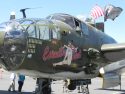 The B-25 J Mitchell "Executive Sweet," operated by American Aeronautical Foundation, arrives at Columbia Airport, June 19, 2015