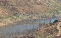 Closer View of Bridge Submerged In New Melones