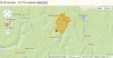 Washington Fire, July 1, 2015 map