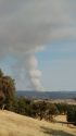 Big Creek Fire view from Yosemite Road