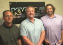 Erik Johnson, Pete Kampa and Rob Kostlivy
